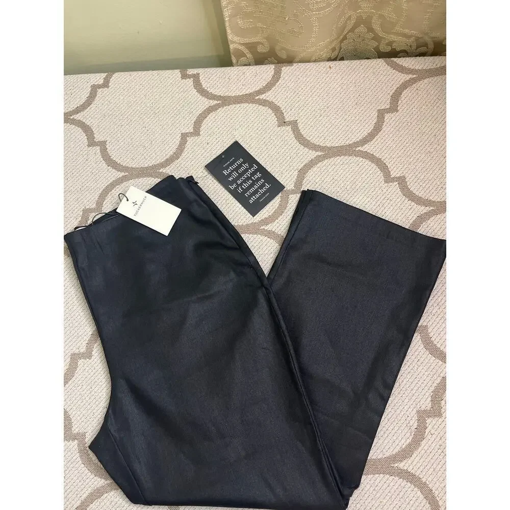 Tuckernuck Black Wax Ashford High Rise Cropped kick hem Pants,MSRP $148,size XXL